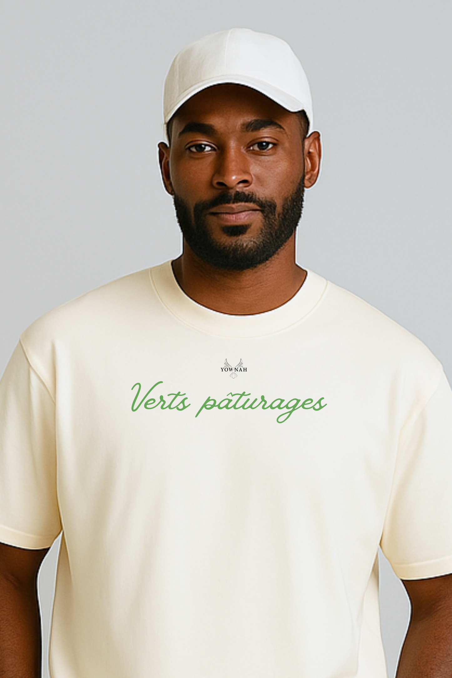 Verts pâturages Oversize T-shirt/Sable