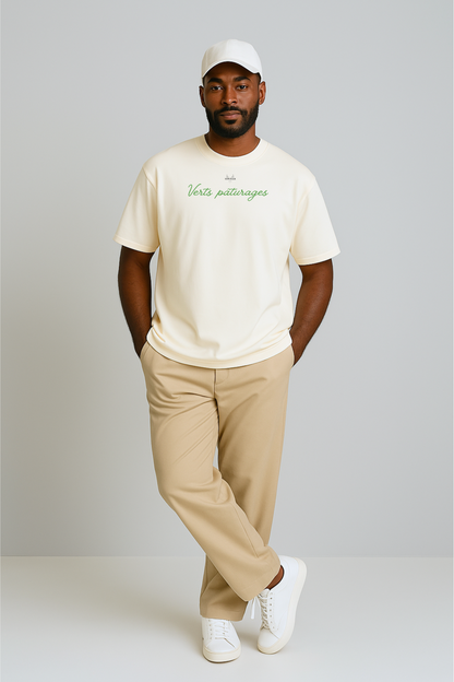 Verts pâturages  Oversize T-shirt/Sable