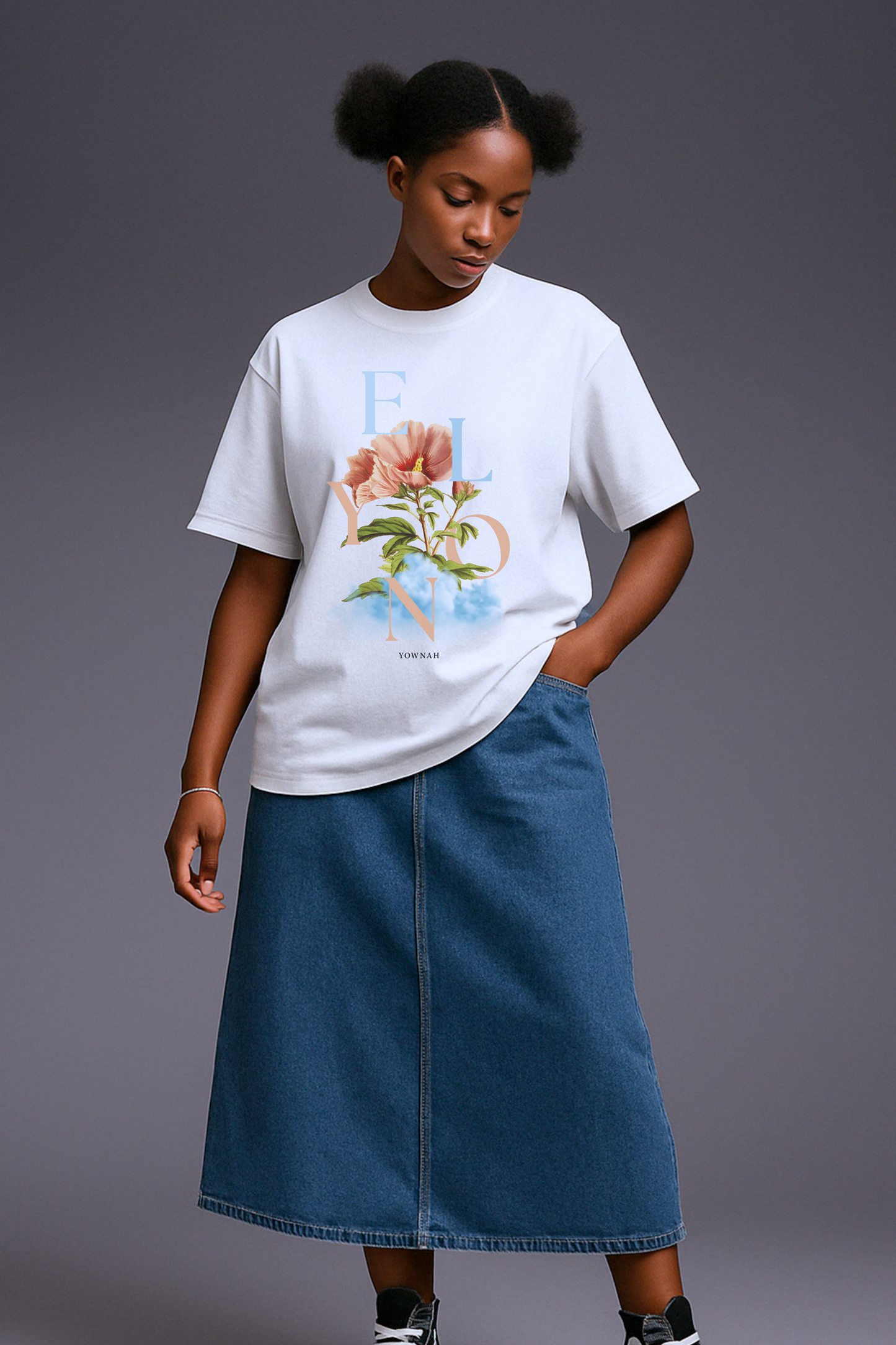 Elyon Oversize T-shirt/Blanc