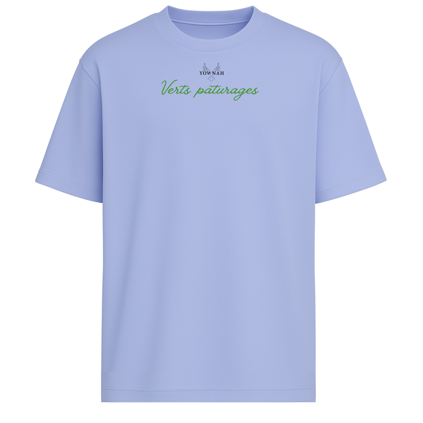 Verts pâturages  Oversize T-shirt/Bleu Alto