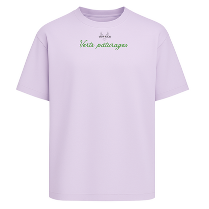 Verts pâturages  Oversize T-shirt/Lilas
