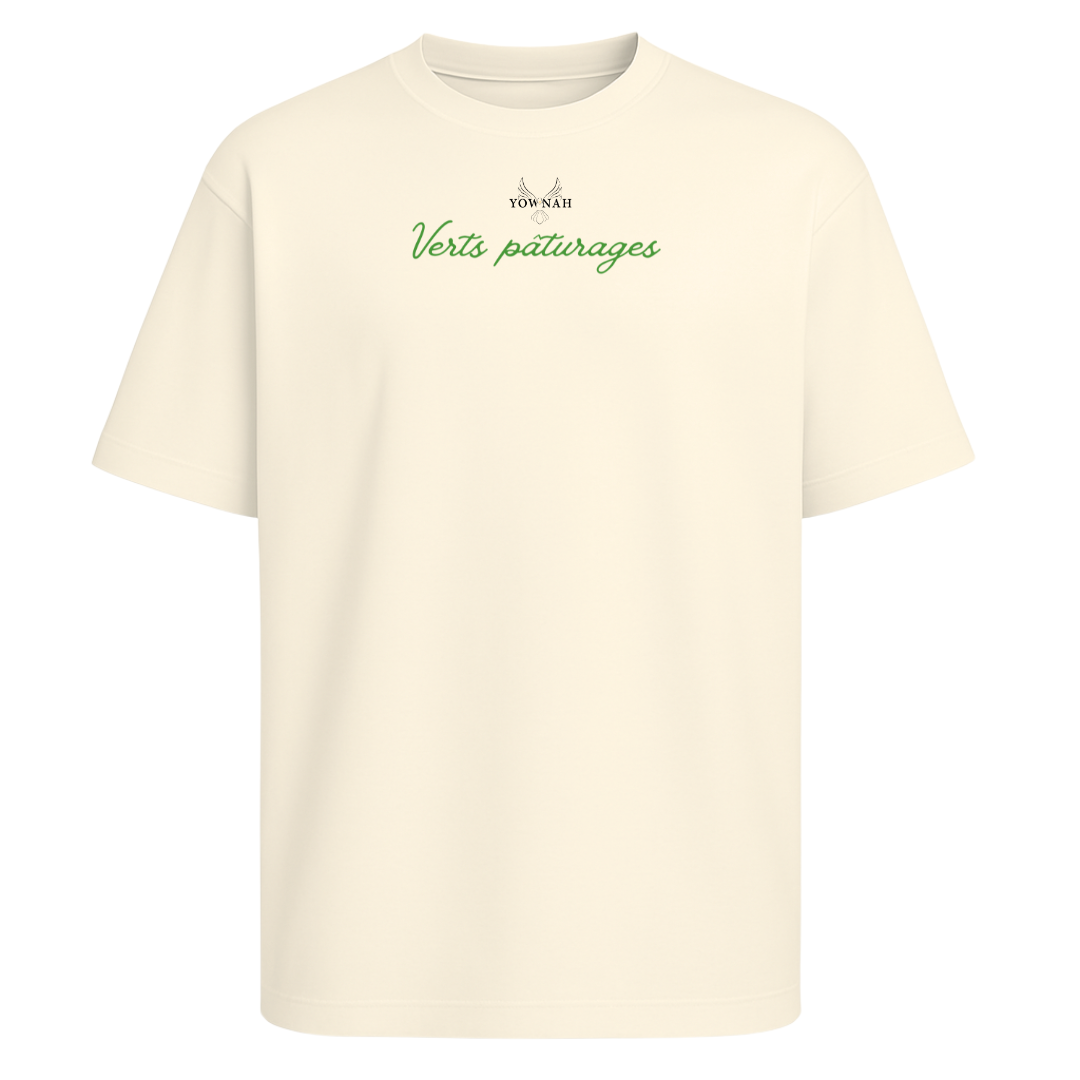 Verts pâturages  Oversize T-shirt/Sable