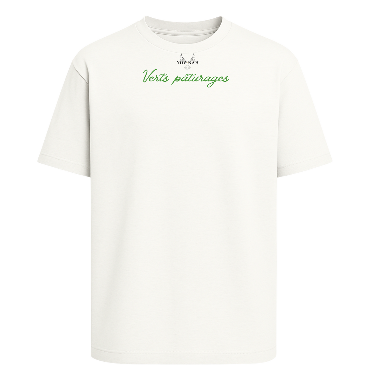 Verts pâturages  Oversize T-shirt/Blanc Mat